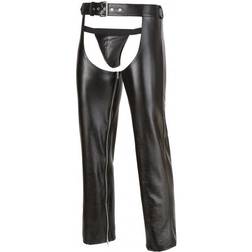 Svenjoyment Faux Leather Chaps with G-String
