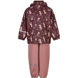 CeLaVi Rainwear Set - Burlwood with Seahorses (310272-4330)