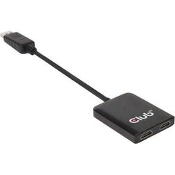 Club 3D Displayport-2HDMI/USB Micro A M-F