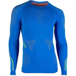 UYN Ambityon UW Long Sleeve Shirt Men - Fresh Blue/Orange Shiny/Yellow Shiny