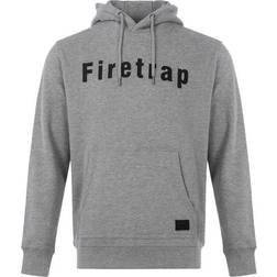 Firetrap Graphic OTH Hoodie - Grey Marl