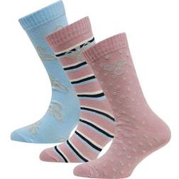 Hummel Alfie Socks 3-pack - Woodrose (214549-4852)