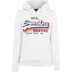 Superdry Vintage Logo Overhead Hoodie - Ice Marl