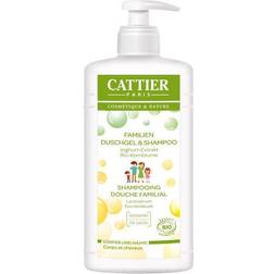 Cattier Family Shower Gel & Shampoo Yoghurt Extract & Cornflower 500ml