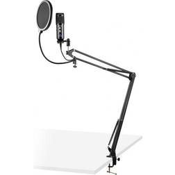 Vonyx CMS320S studio USB microfoon met echo en arm Titanium