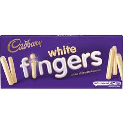 Cadbury White Chocolate Fingers Biscuits 114g