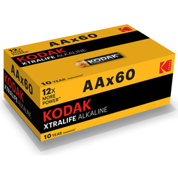 Kodak Aa Xtralife pilas alcalinas (Pack de 60)