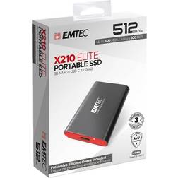 Emtec X210 SSD 512 Go externe (portable) USB 3.2 Gen 2 (USB-C connecteur)