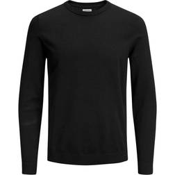 Jack & Jones Plain Knitted Pullover - Black