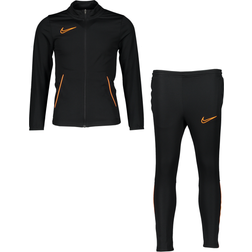 Nike Dri-FIT Academy Knit Football Tracksuit Older Kids - Black/Total Orange/Total Orange