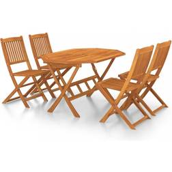vidaXL 3086998 Set da pranzo per patio, 1 Tavolo incluso 4 Sedie