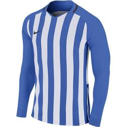 Nike KId's Striped Division III Long Sleeve Shirt - Royal Blue/White/Black