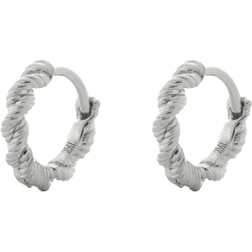 Monica Vinader Sterling Silver Corda Mini Huggie Earrings