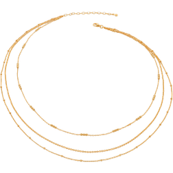 Monica Vinader Layered Chain Necklace - Gold