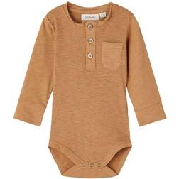 Lil'Atelier Ivar Body L/S - Tobacco Brown