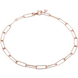 Monica Vinader Rose Gold Alta Textured Chain Bracelet