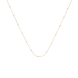 Monica Vinader Gold Fine Beaded Chain Necklace Adjustable 53-61cm/21-24'