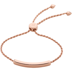 Monica Vinader Linear Chain Bracelet, Rose Gold Vermeil on Silver