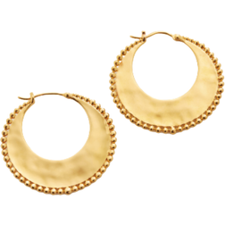 Monica Vinader Deia Beaded Large Hoops - Gold