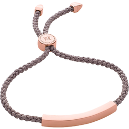 Monica Vinader Linear Friendship Bracelet - Rose Gold/Mink