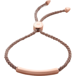 Linear Friendship Bracelet, Rose Gold Vermeil on Silver