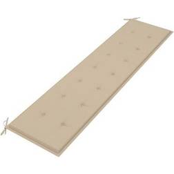 vidaXL - Cojín de silla Beige (200x50cm)