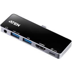 Aten USB C-USB C/HDMI/2xUSB A/3.5mm M-F Adapter