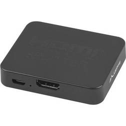 Lanberg 2xHDMI-HDMI/USB Micro B F-F Adapter