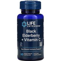 Life Extension Black Elderberry + Vitamin C 60 pcs