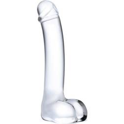Gläs Realistic Curved Dildo Glas
