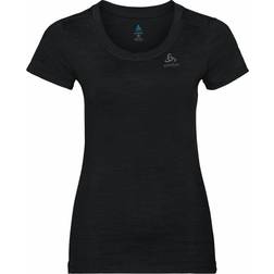 Odlo Natural + Light Short-Sleeve Base Layer Top Women- Black