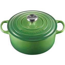 Le Creuset Signature Bamboo Green Cast Iron Round avec couvercle 4.2 L 24 cm