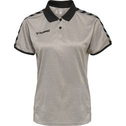 Hummel Authentic Functional Jersey Polo Shirt Women - Grey Melange