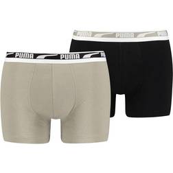 Puma Multi Logo Boxer 2-pack - Sand