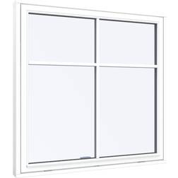 Sparvinduer TS1104 Træ Tophængte vinduer Vindue med 2-lags glas 100x120cm