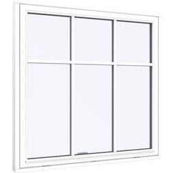 Sparvinduer TS1106 Træ Tophængte vinduer Vindue med 2-lags glas 100x120cm