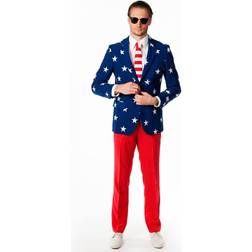 OppoSuits OSUI-0023-EU58 Stars and Stripes USA Costume, Size 58, Multicoloured