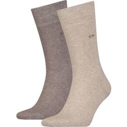 Calvin Klein Crew Socks Men's 2-pack - Brown Melange