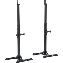 Homcom Adjustable Weights Barbell Squat Stand-Black