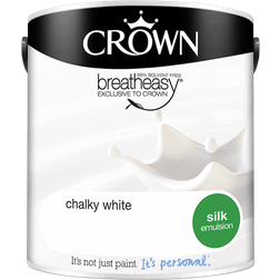 Crown Breatheasy Ceiling Paint, Wall Paint Chalky White 2.5L