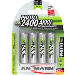 Ansmann NiMH Rechargeable Battery AA 2400mAh 4-pack