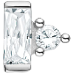 Thomas Sabo Charm Club Single Ear Stud - Silver/Transparent