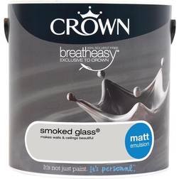 Crown Breatheasy Ceiling Paint, Wall Paint Smoked Glass 2.5L