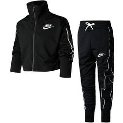 Nike Girl's HW Tracksuit - Black/White (DD6302-010)