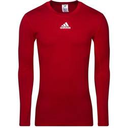 Adidas Tech-Fit Long Sleeve T-shirt Men - Team Power Red