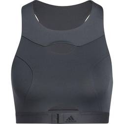 adidas Powerimpact Luxe Training Medium-Support Sports Bra - Carbon