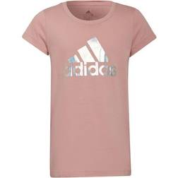 Adidas Dance Metallic Print T-shirt - Wonder Mauve (H57220)