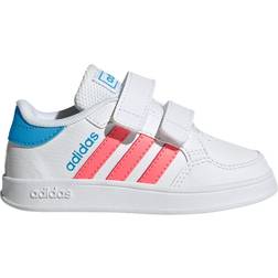 adidas Infant Breaknet - Cloud White/Acid Red/Sky Rush