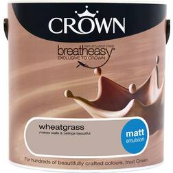 Crown Breatheasy Ceiling Paint, Wall Paint Wheatgrass 2.5L