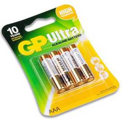 GP Batteries Ultra Alkaline Battery AAA 4-pack